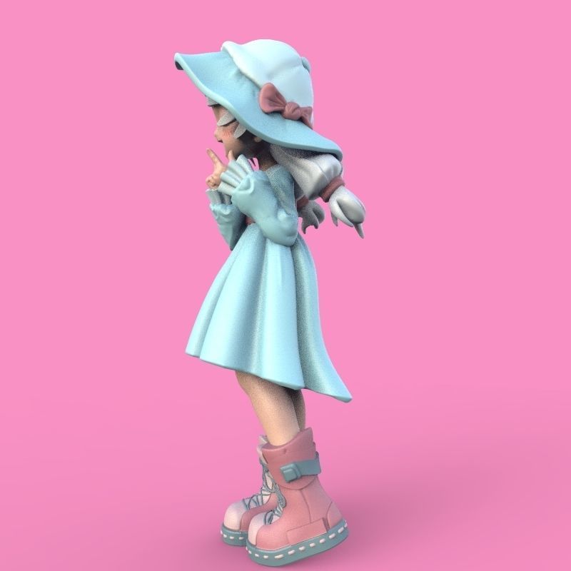 Summer Girl 3D print model_28