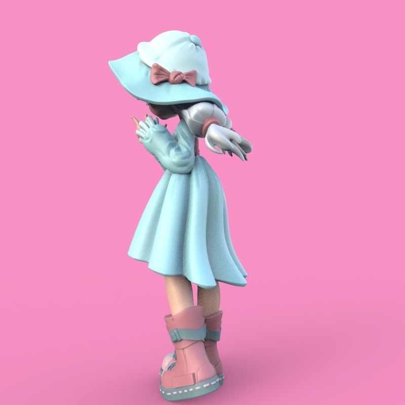 Summer Girl 3D print model_42