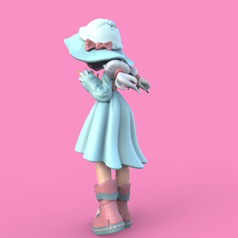 Summer Girl 3D print model_45