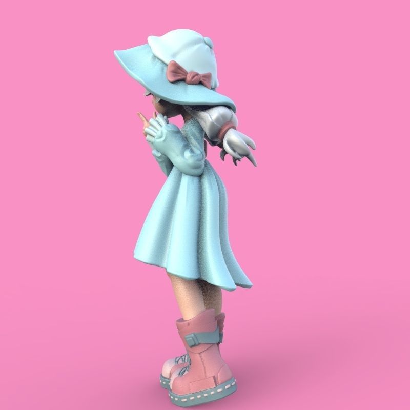 Summer Girl 3D print model_35
