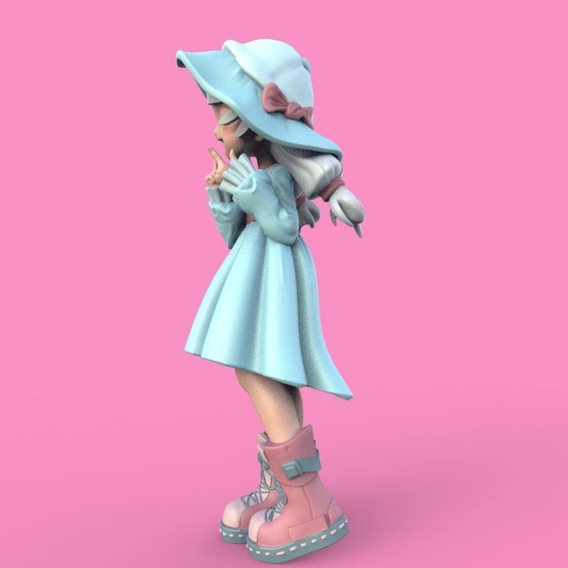 Summer Girl 3D print model_27