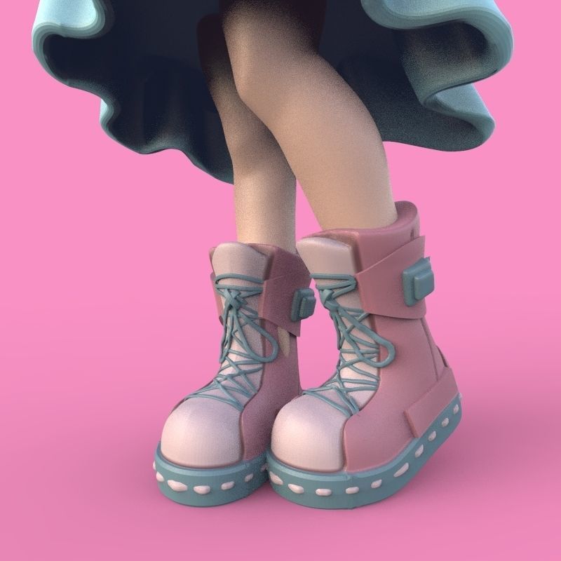 Summer Girl 3D print model_3
