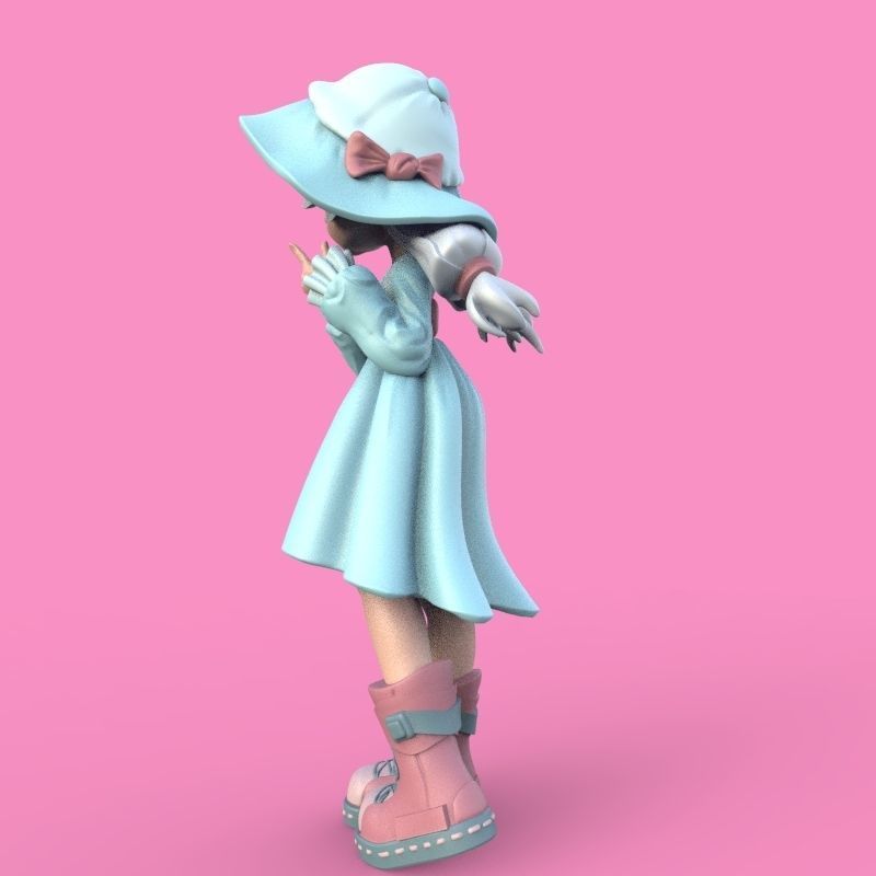Summer Girl 3D print model_38