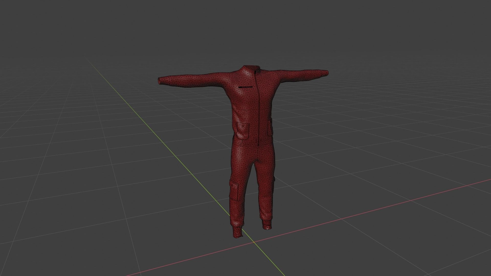Man Outfit Low-poly 3D model_6
