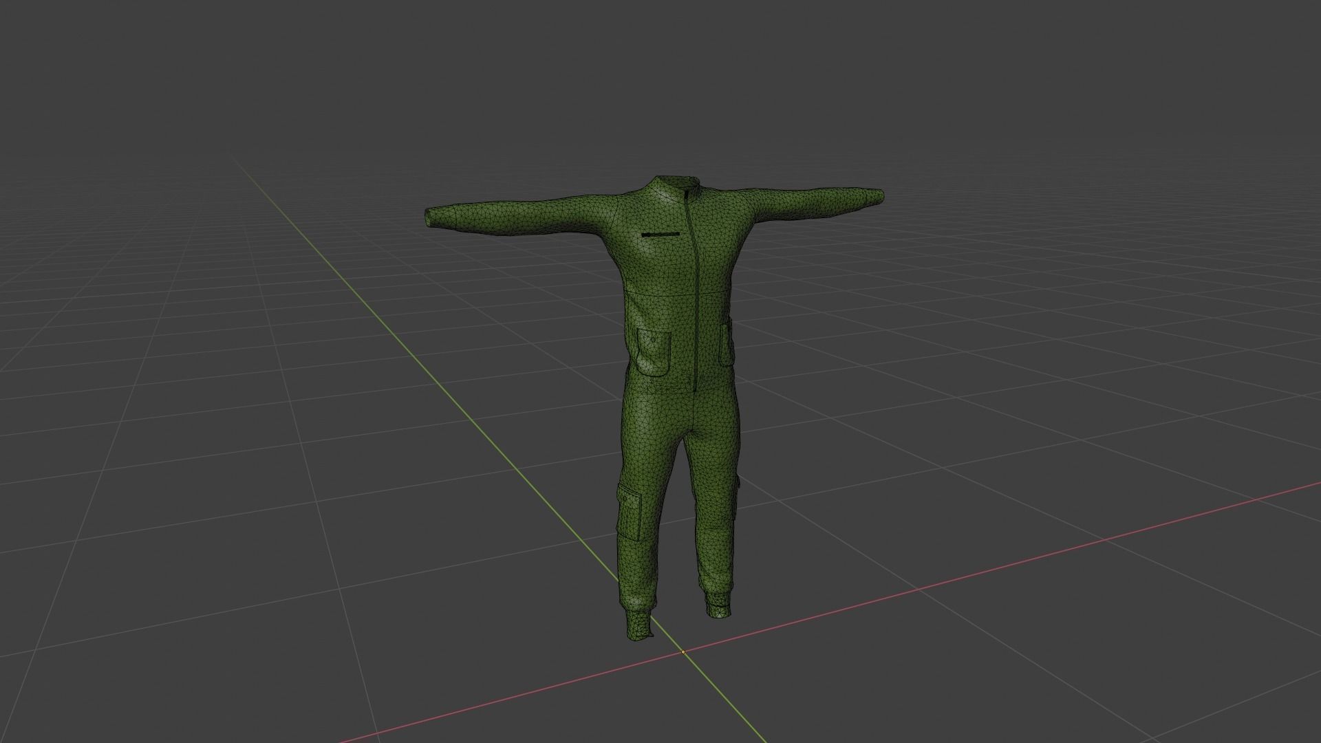 Man Outfit Low-poly 3D model_6
