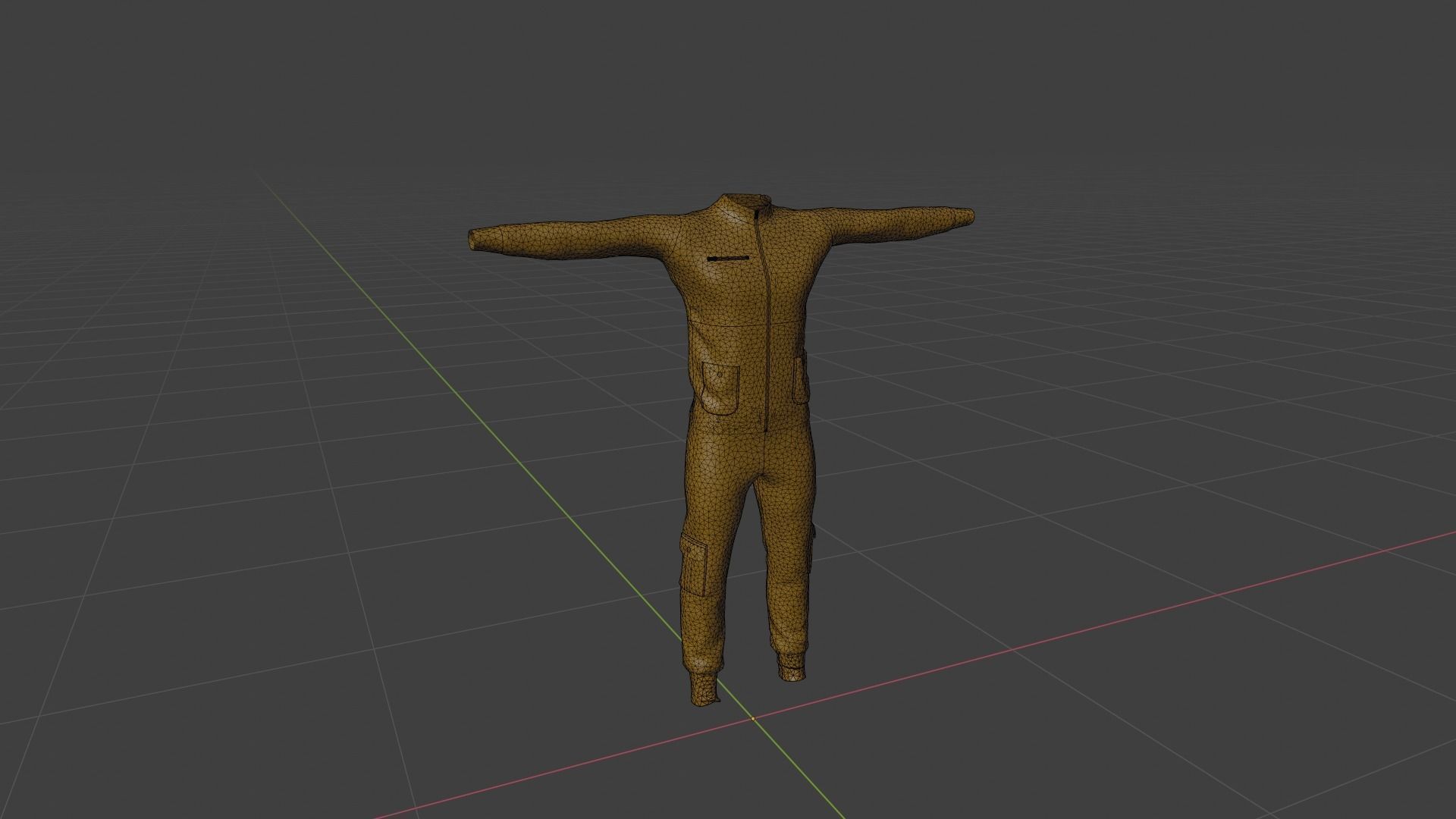 Man Outfit Low-poly 3D model_6