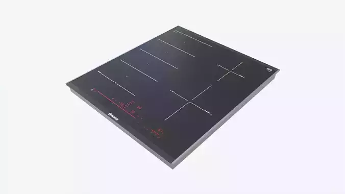 Induction Hob Multi Surface Bosch PXE675DC1E Glass Black 01 3D model