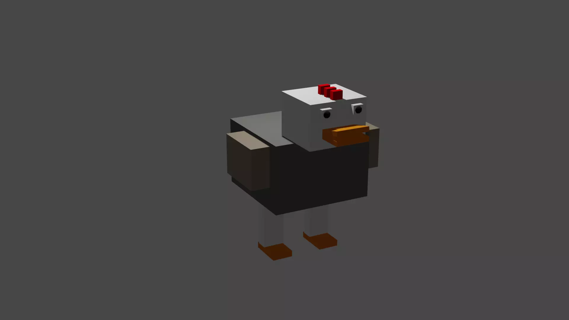 Low Poly Chicken Model Free Free low-poly 3D model_0
