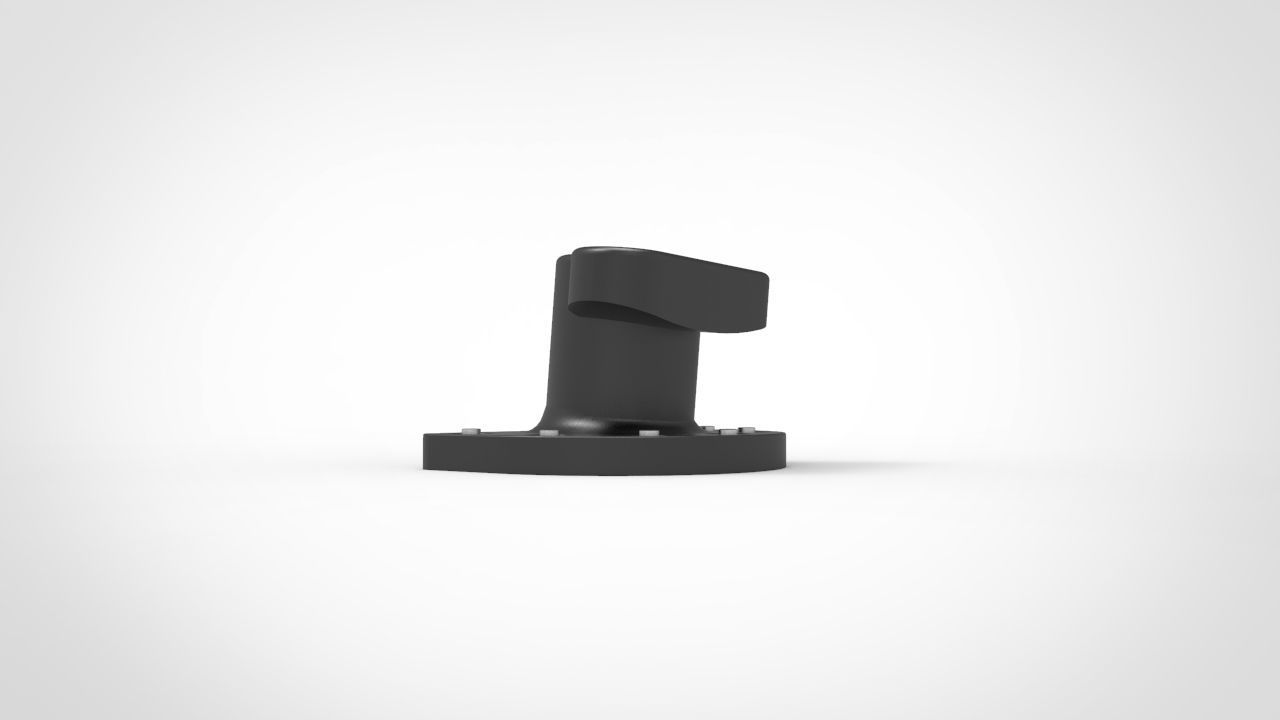 T bollard mooring 3D model_4