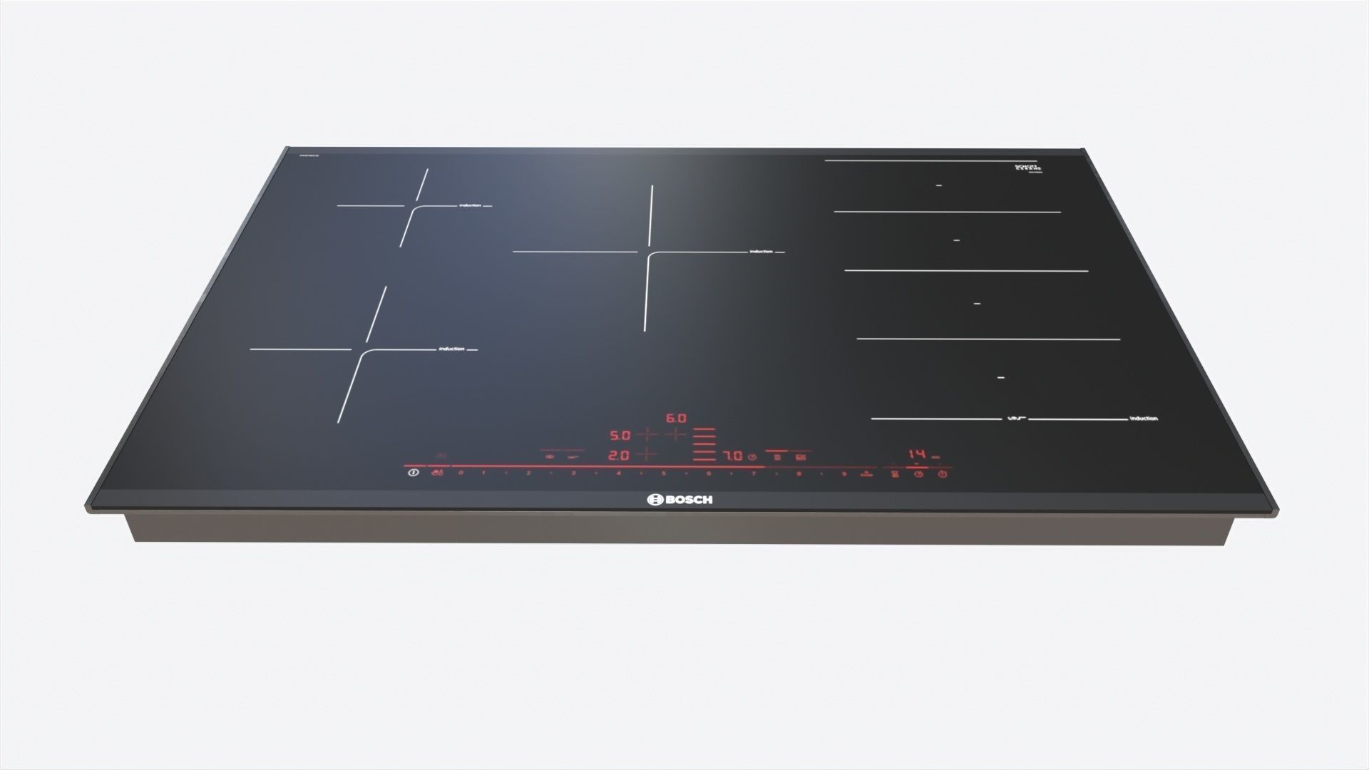 Induction Hob Multi Surface Bosch PXV875DC1E Glass Black 02 3D model_1