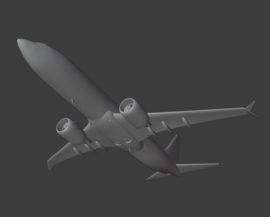 Boeing 737 Max ready to 3D printing 3D print model_2