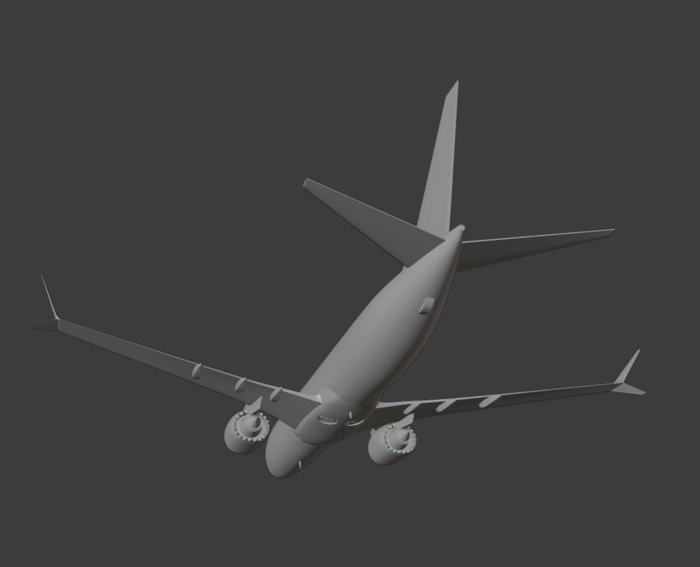 Boeing 737 Max ready to 3D printing 3D print model_4