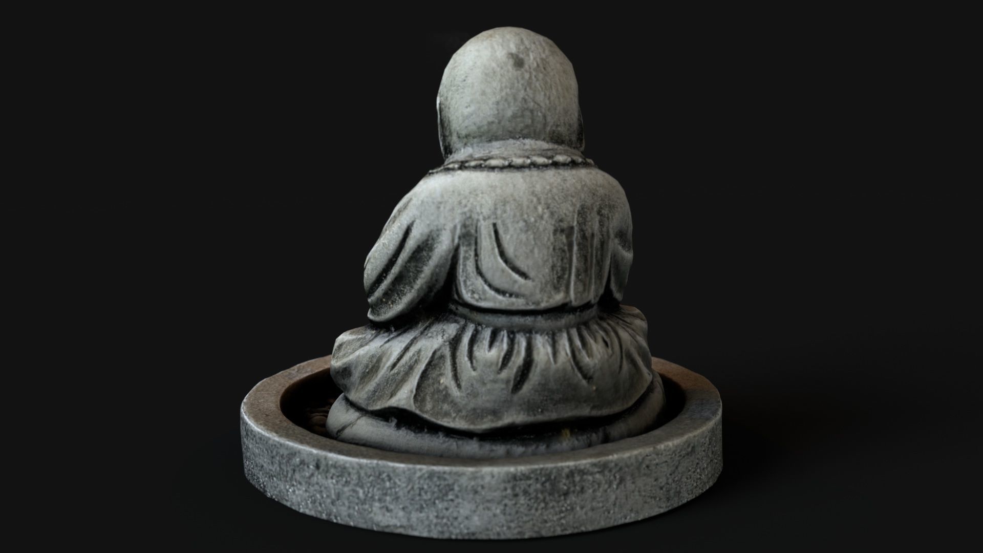 Buddha incense Low-poly 3D model_4