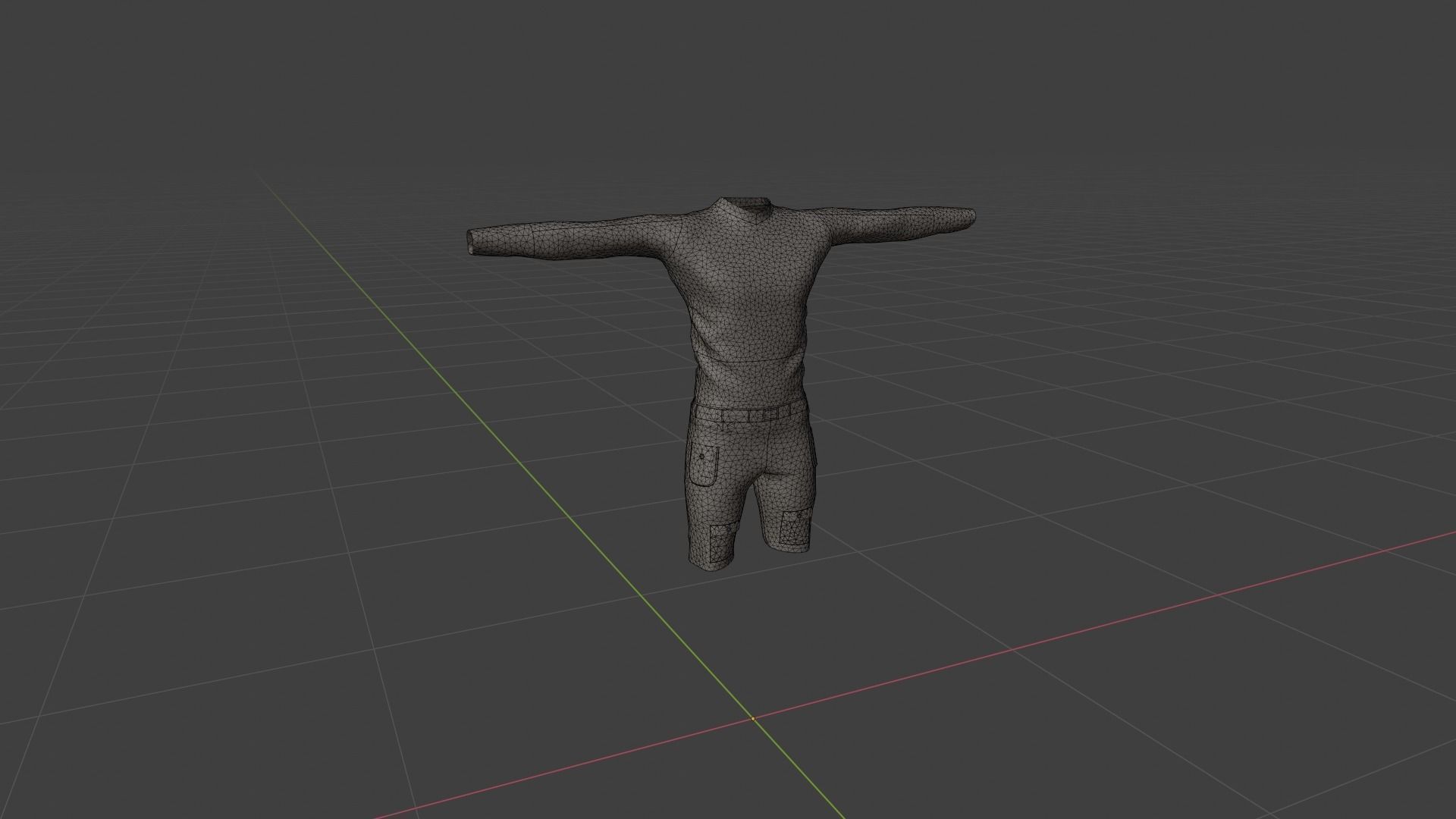 Man Clothing Low-poly 3D model_6