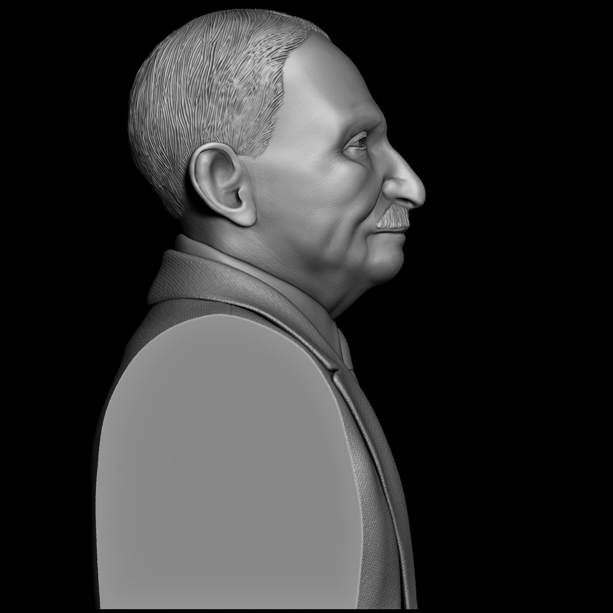 Ludwig Von Mises 3D print model_3