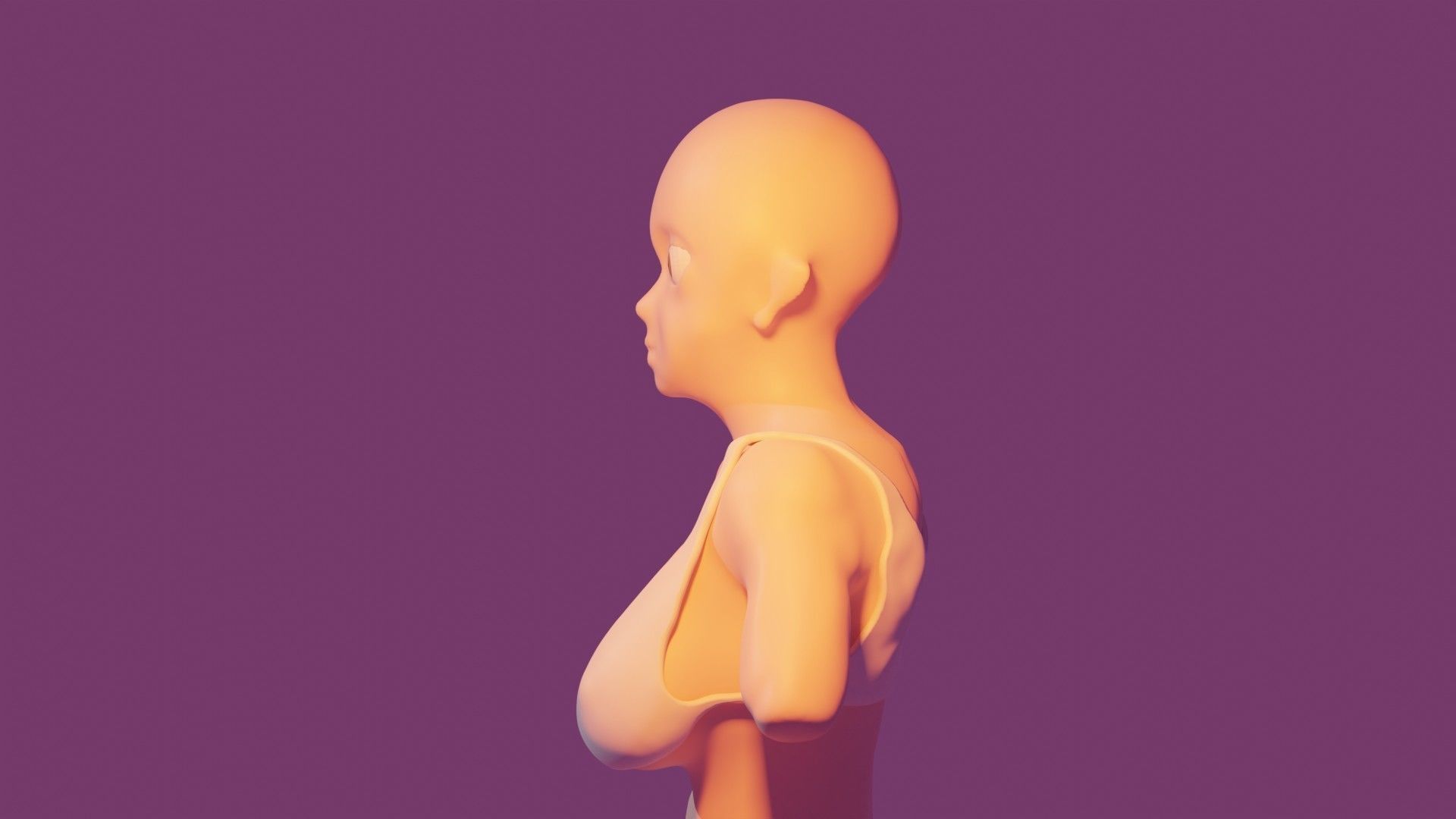 3d anime body sculpting 3D model_13