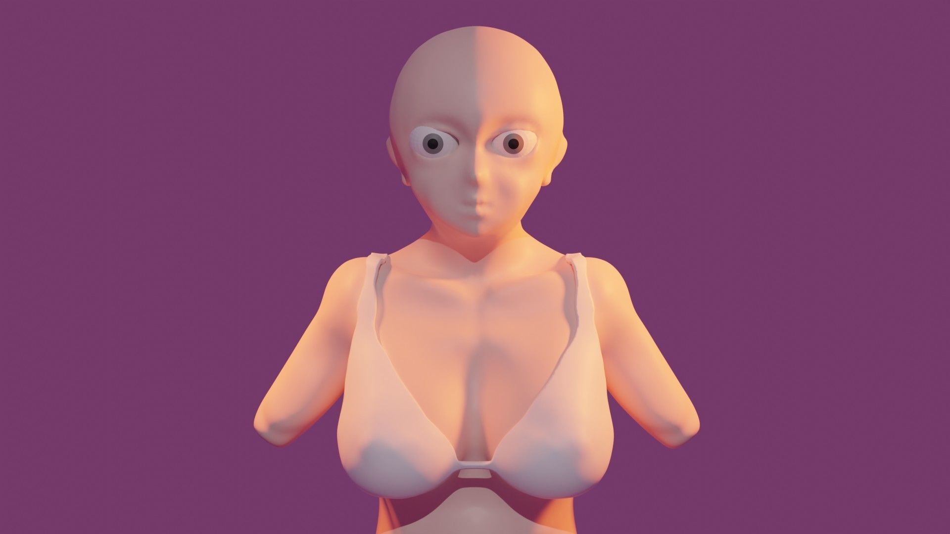 3d anime body sculpting 3D model_4