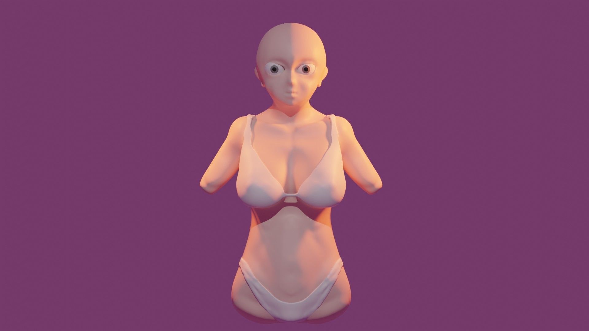 3d anime body sculpting 3D model_8
