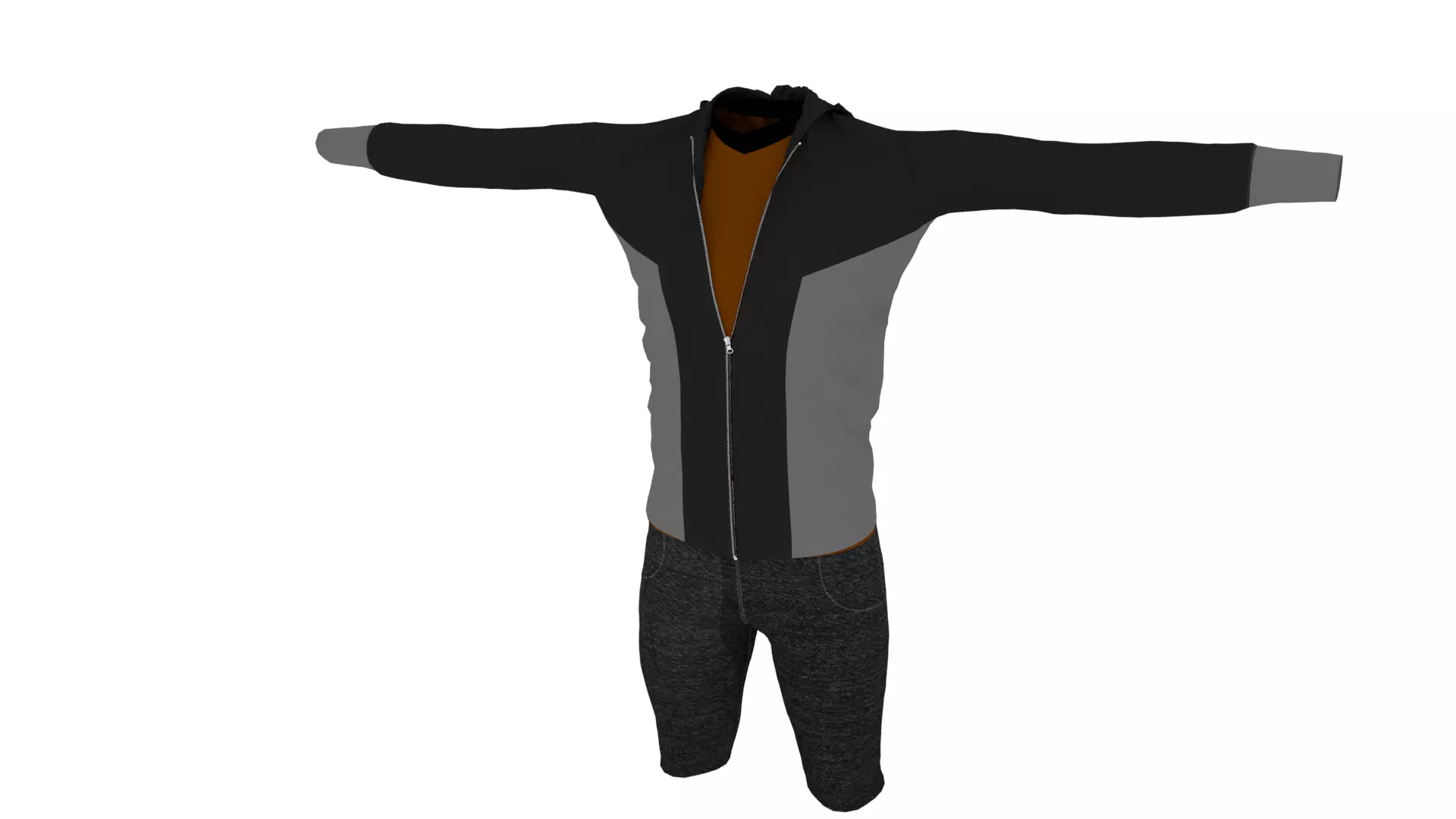 Clothes Low-poly 3D model_0