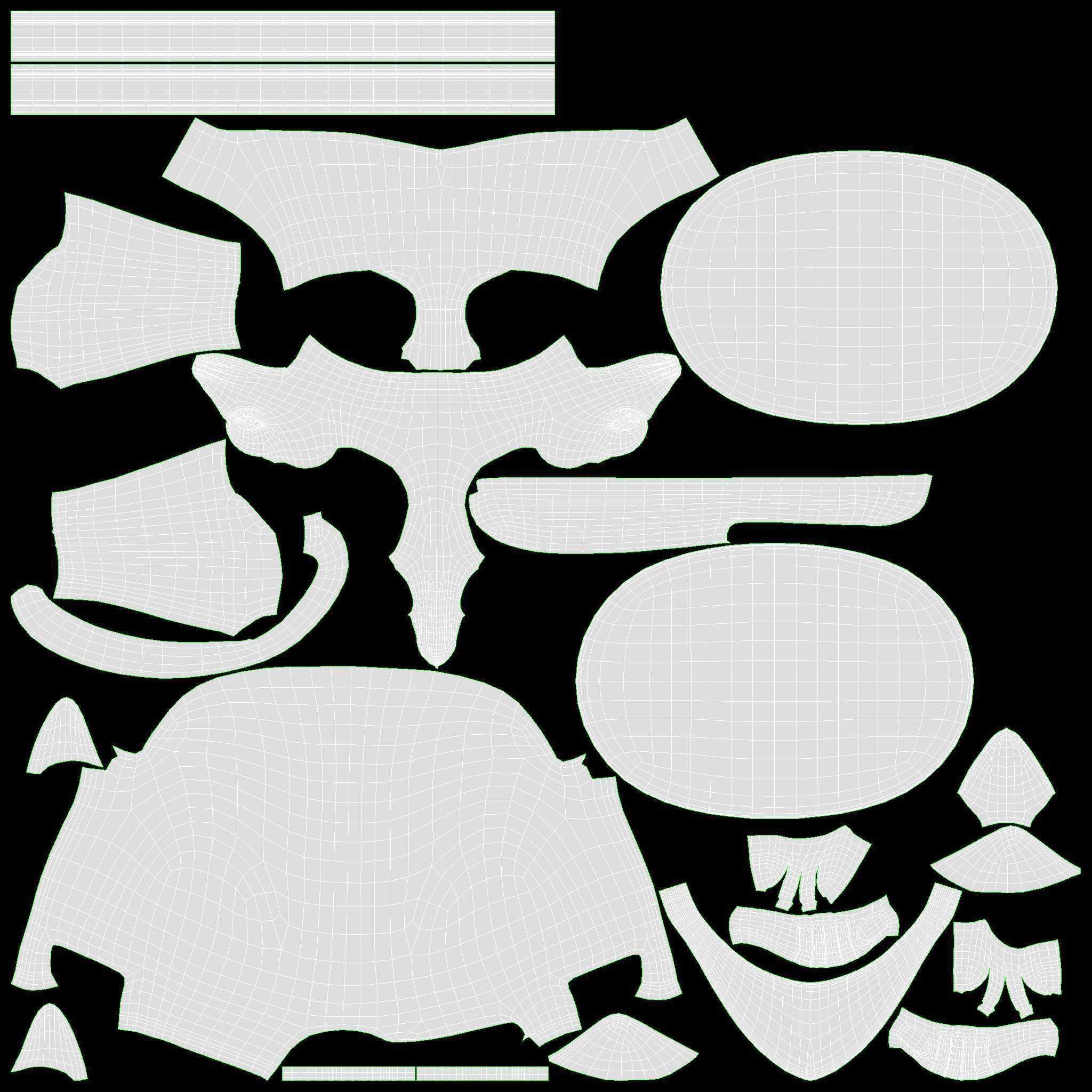 Egyptian Cat Statuette Patinated 3D model_10