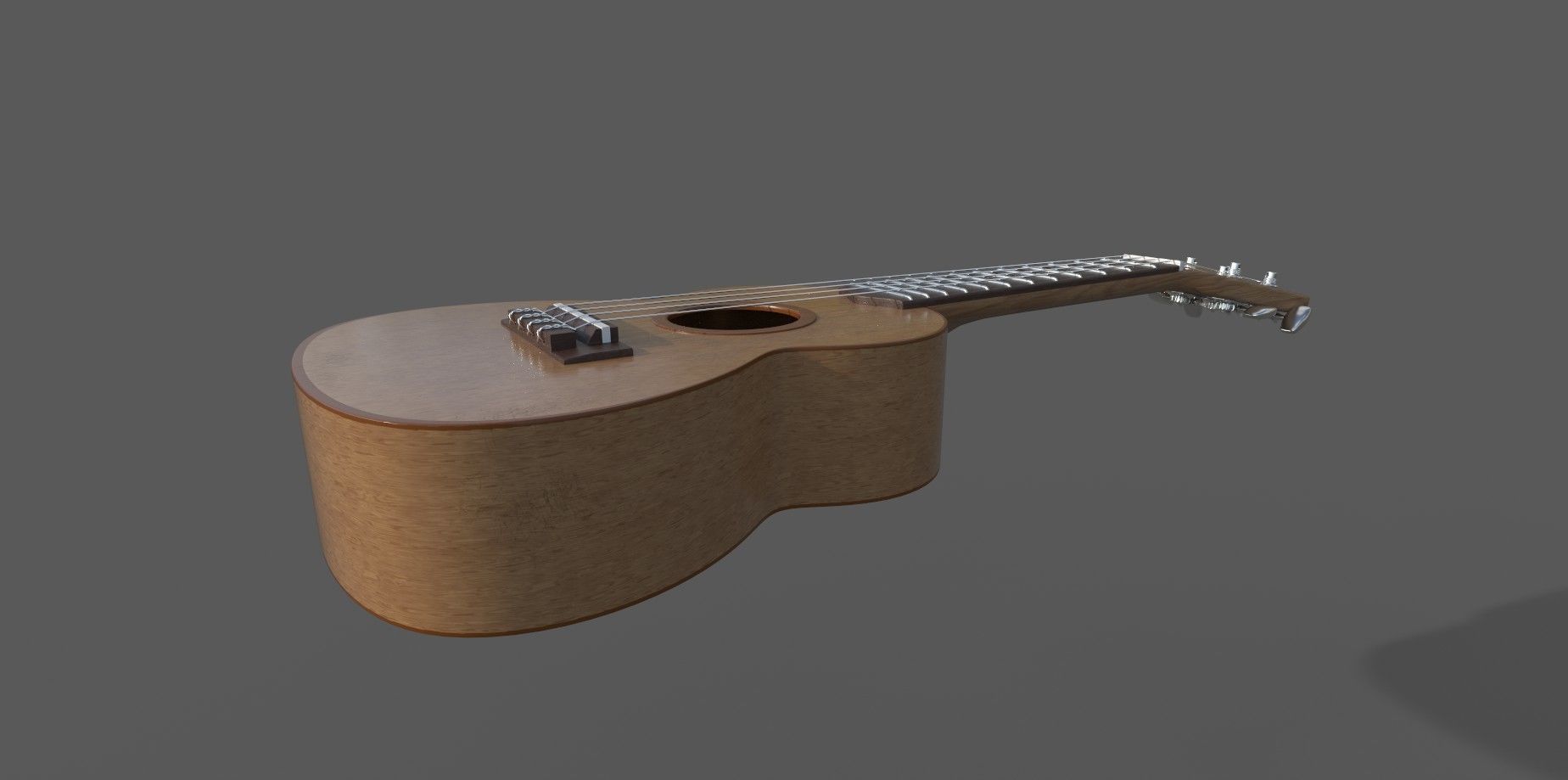 Ukulele Free 3D model_2