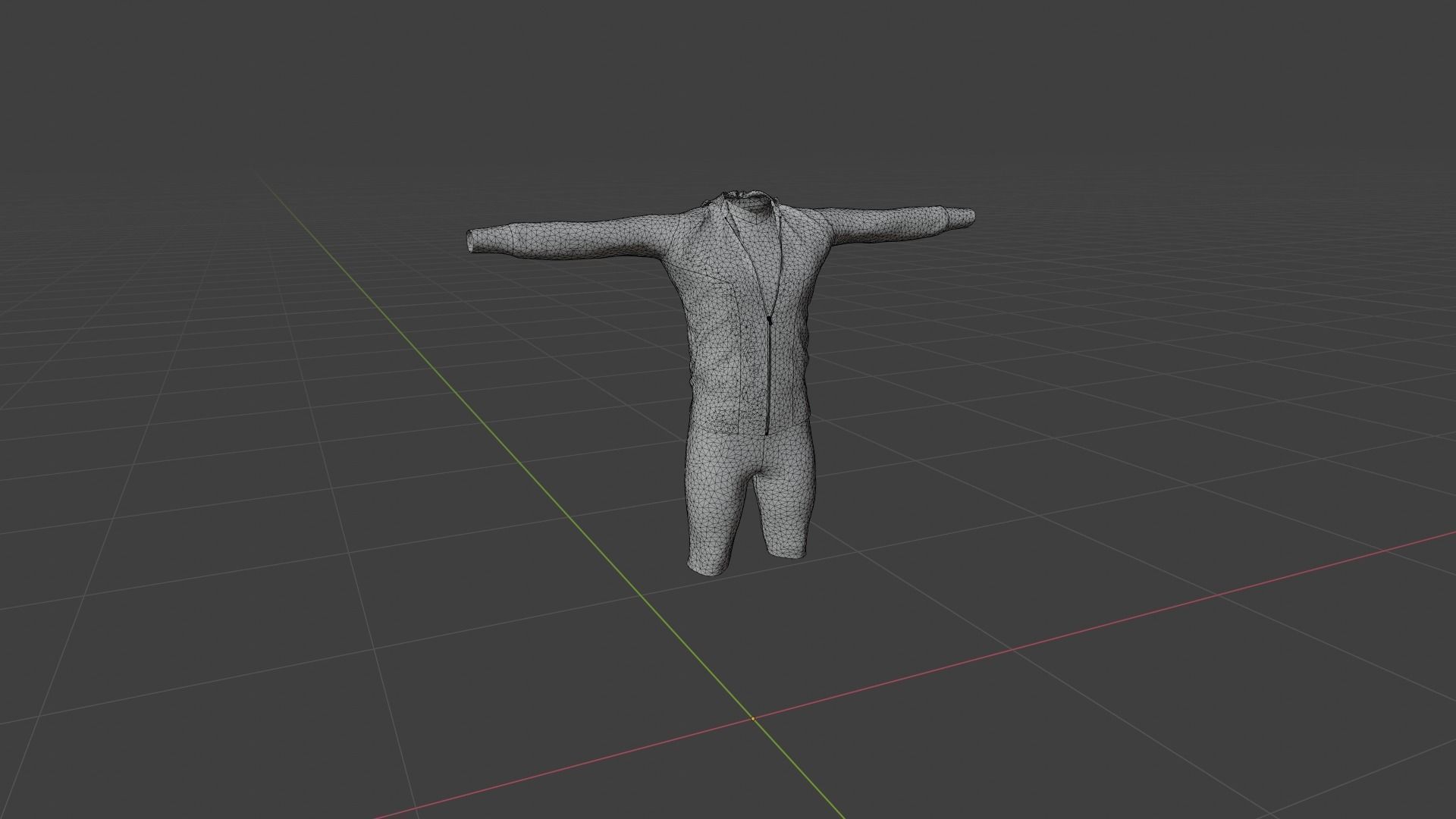 Clothes Low-poly 3D model_6