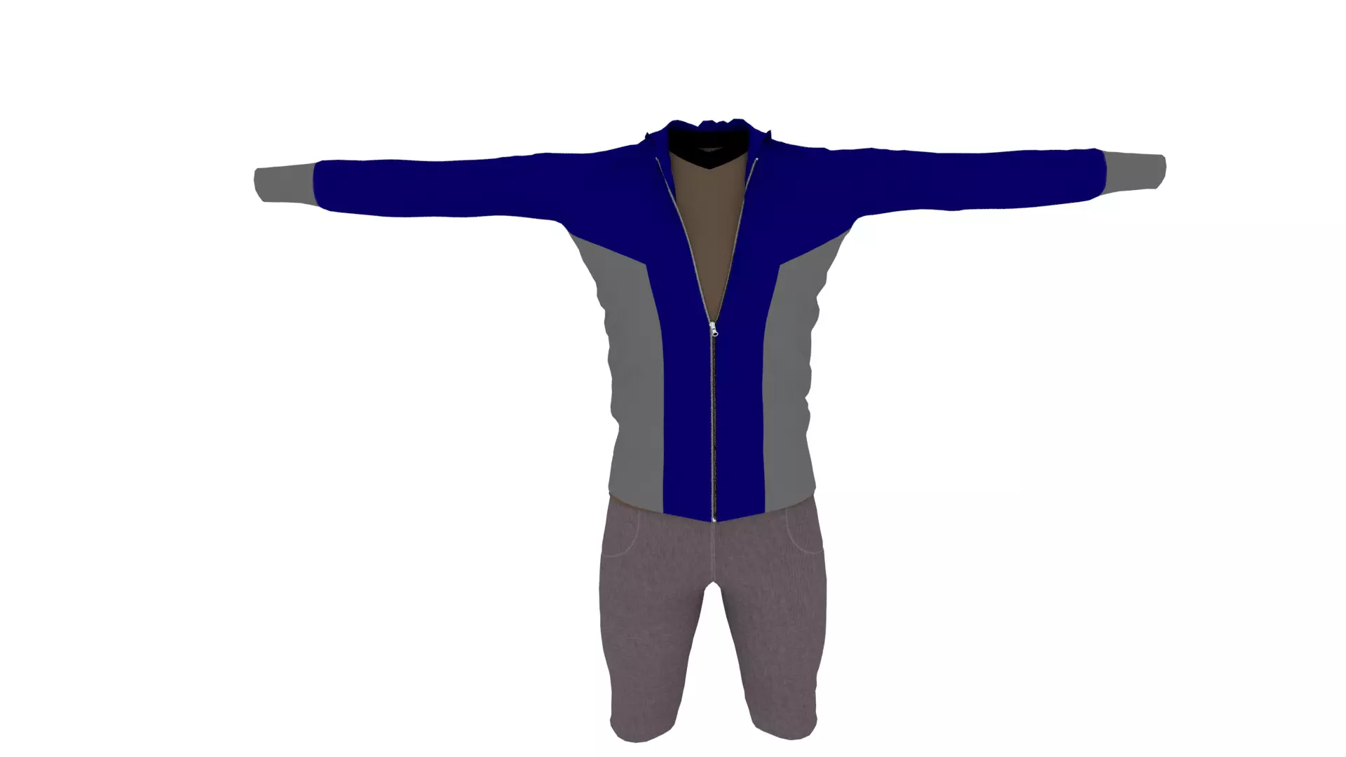 Clothes Low-poly 3D model_0