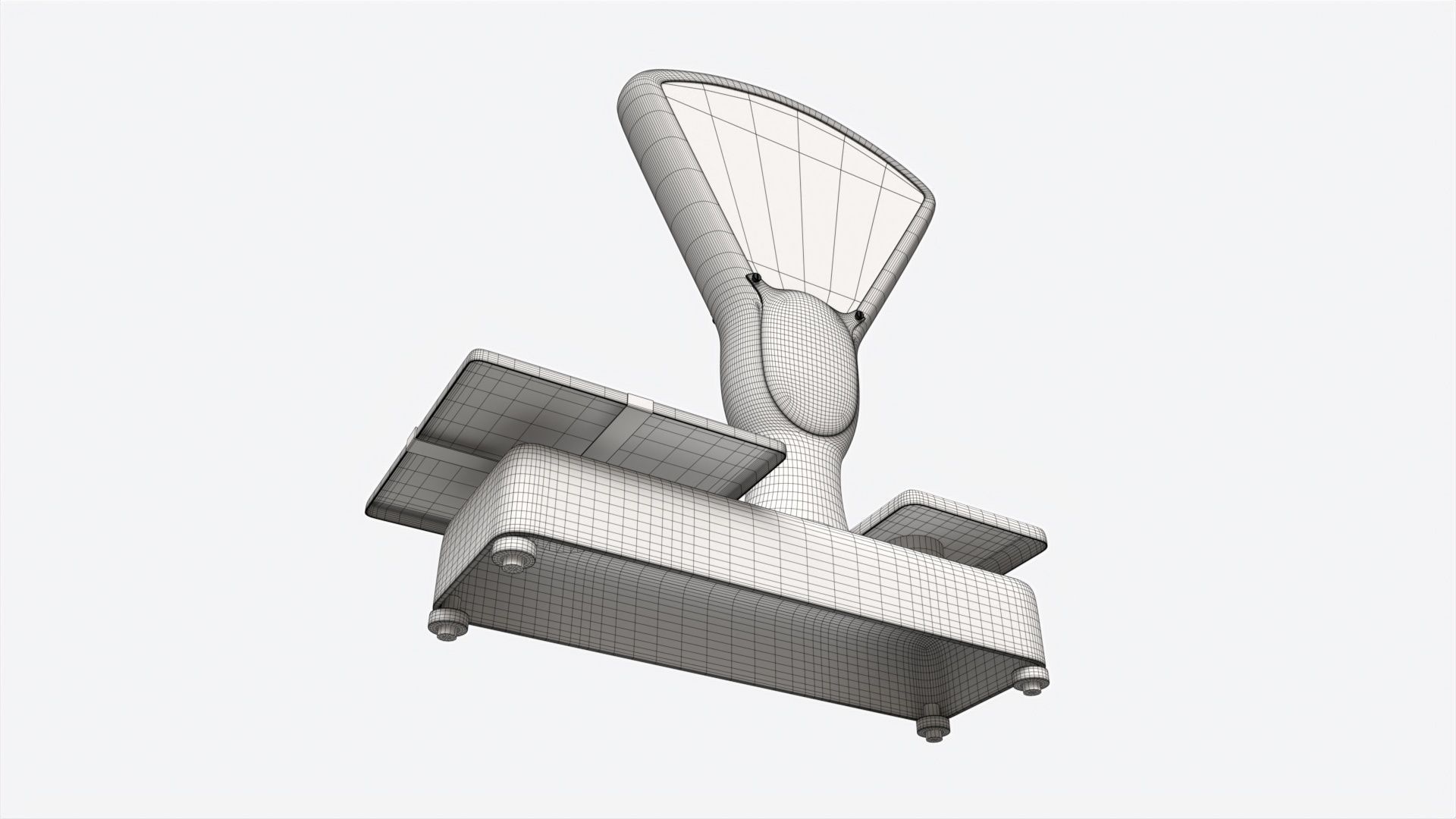 Vintage Grocery Weighing Scale 3D model_6
