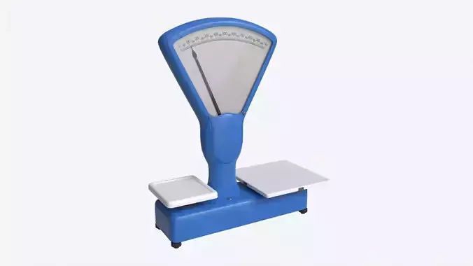 Vintage Grocery Weighing Scale 3D model