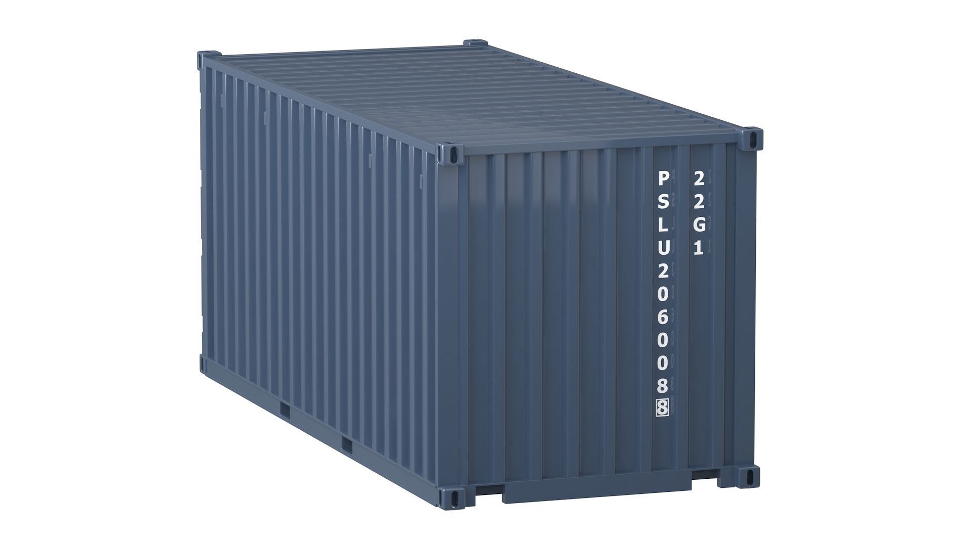20 ft Container Collection 3D model_10