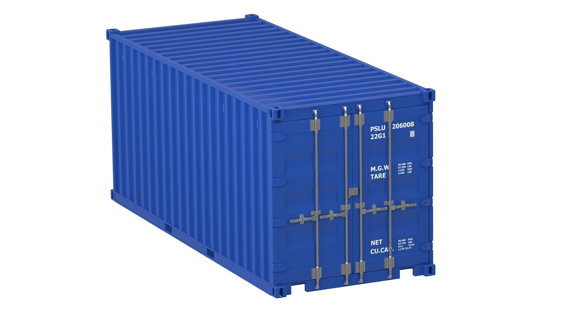 20 ft Container Collection 3D model_13