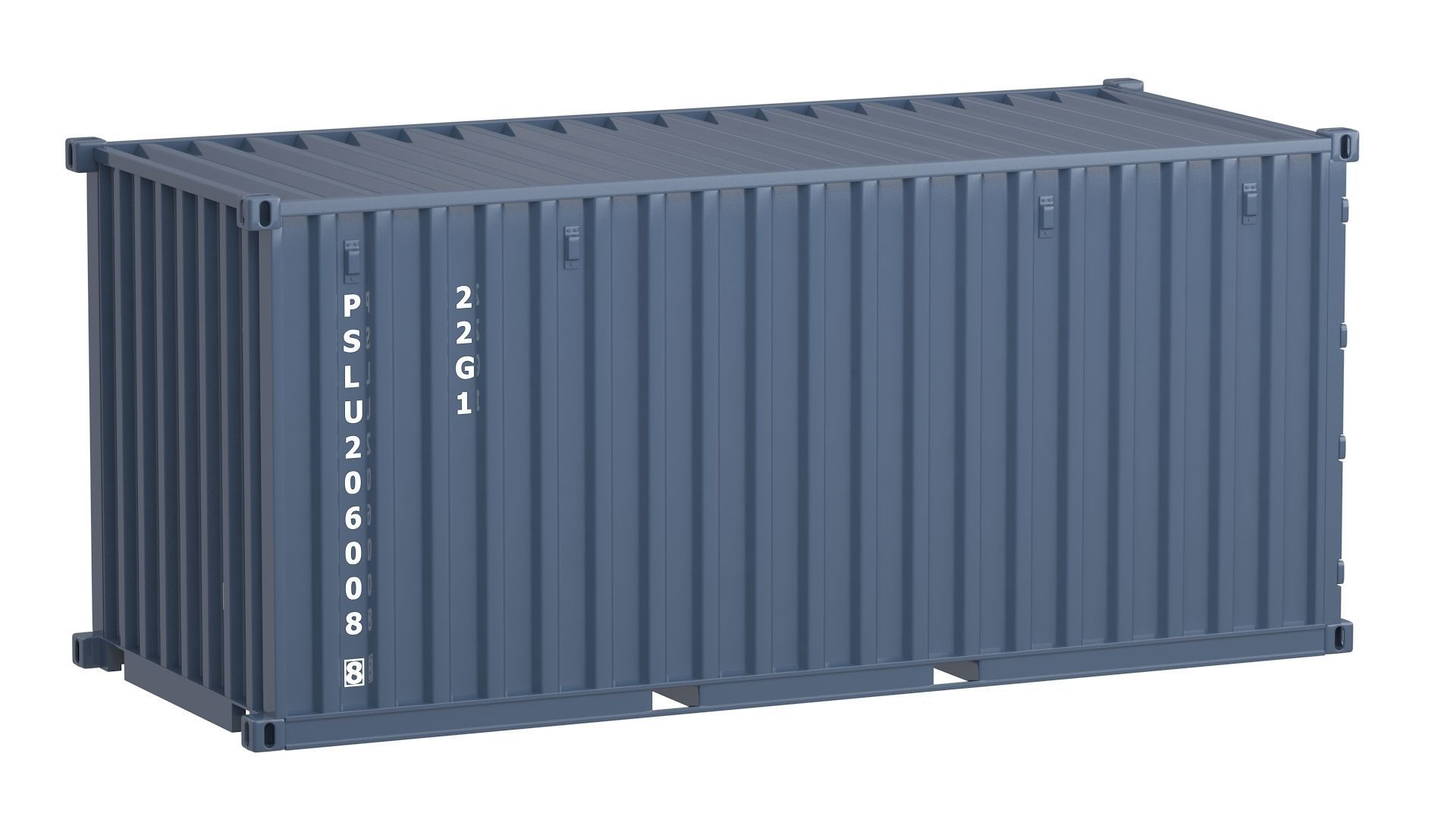 20 ft Container Collection 3D model_9
