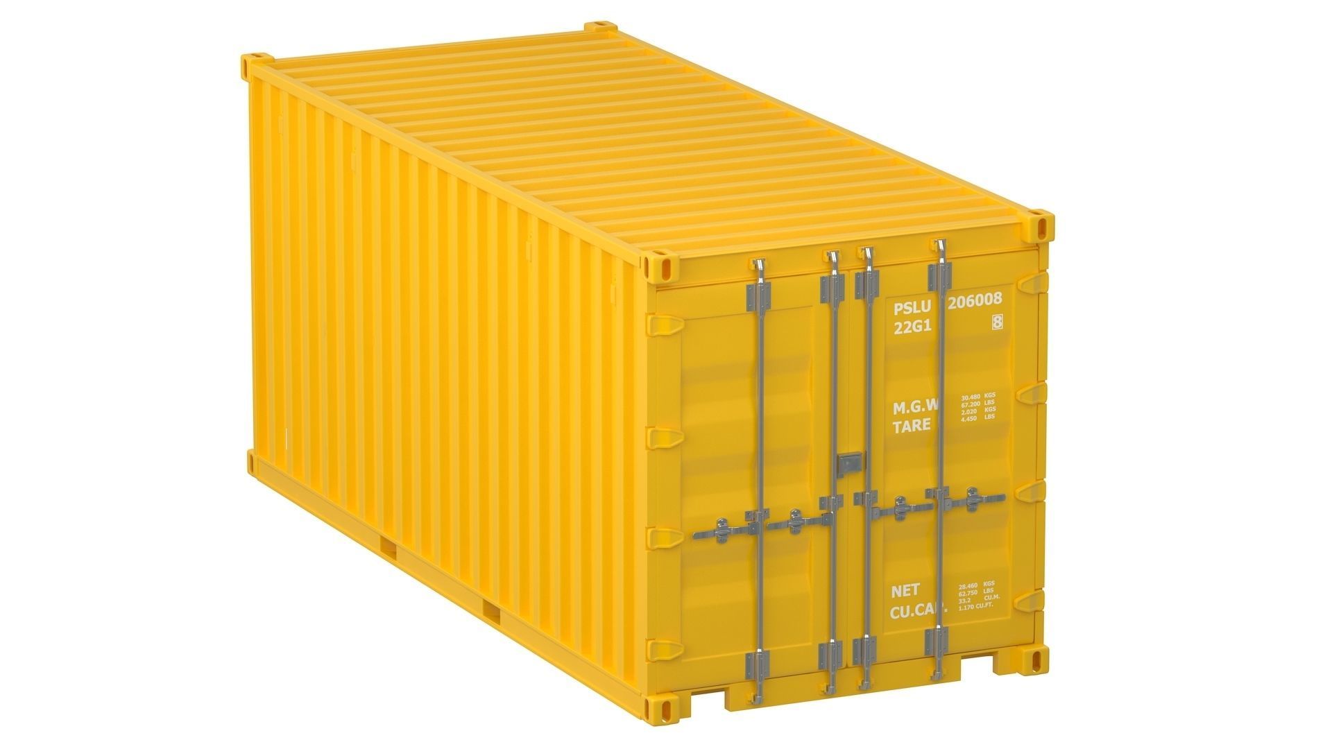 20 ft Container Collection 3D model_33