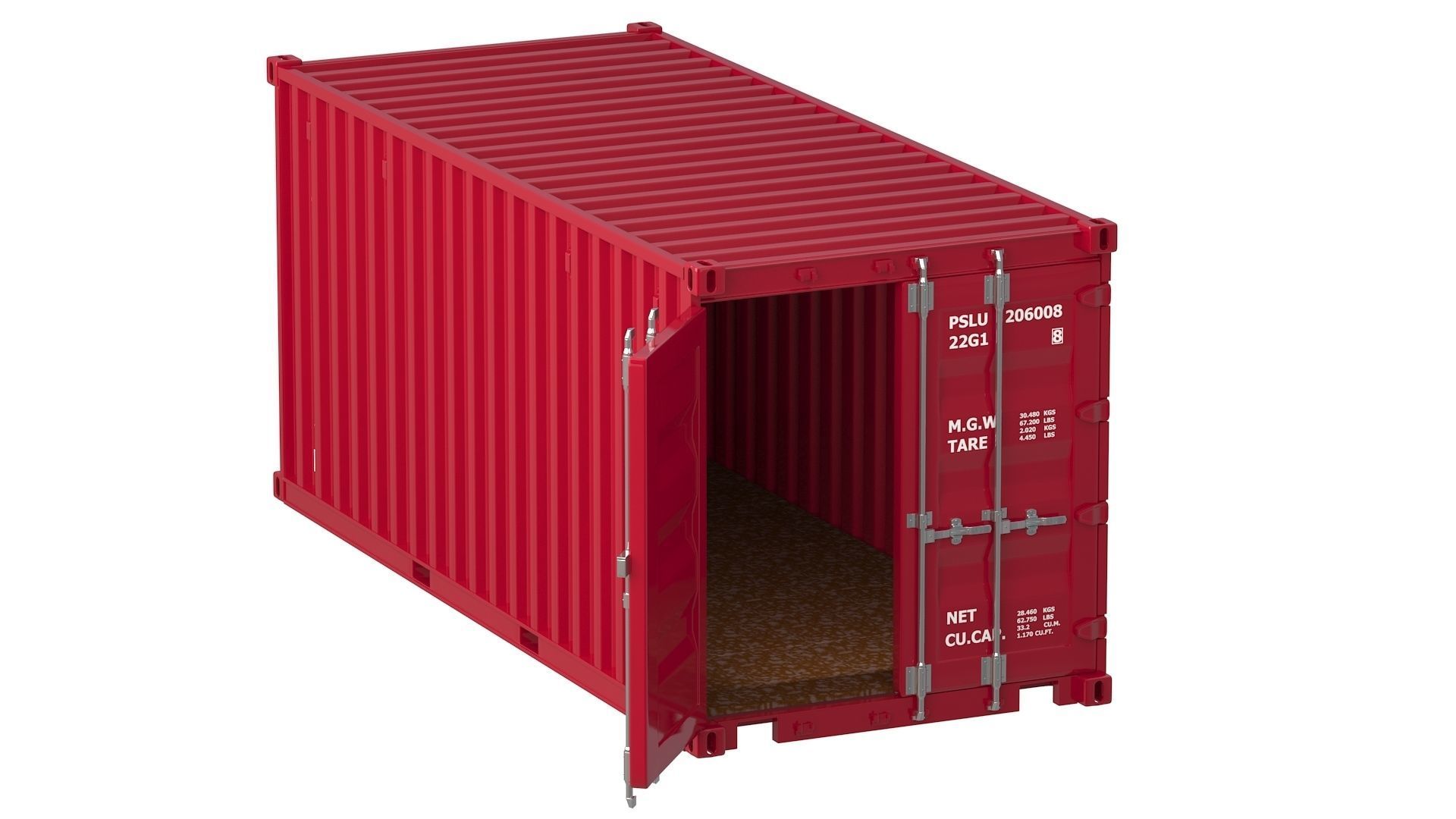 20 ft Container Collection 3D model_44
