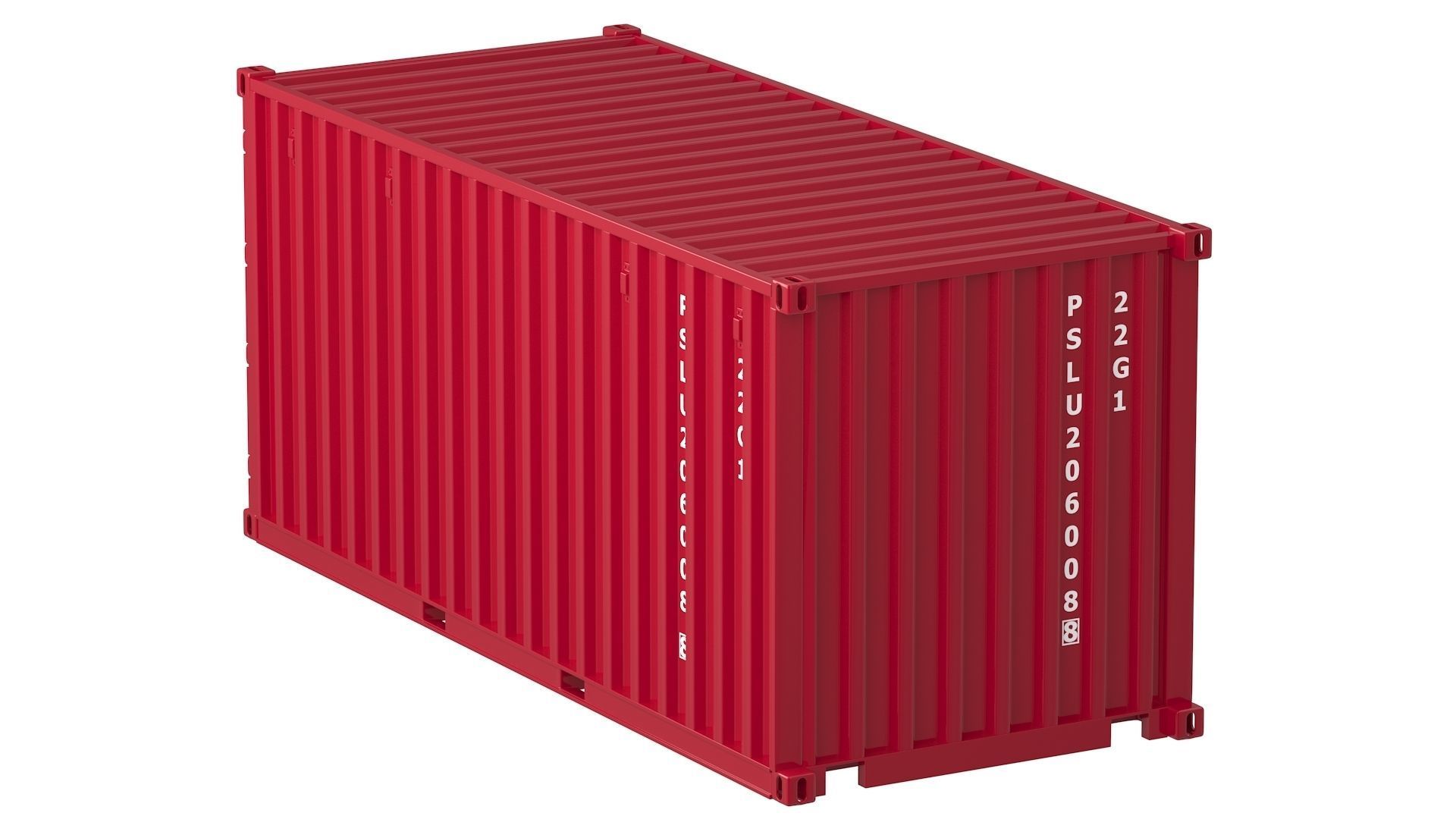 20 ft Container Collection 3D model_50