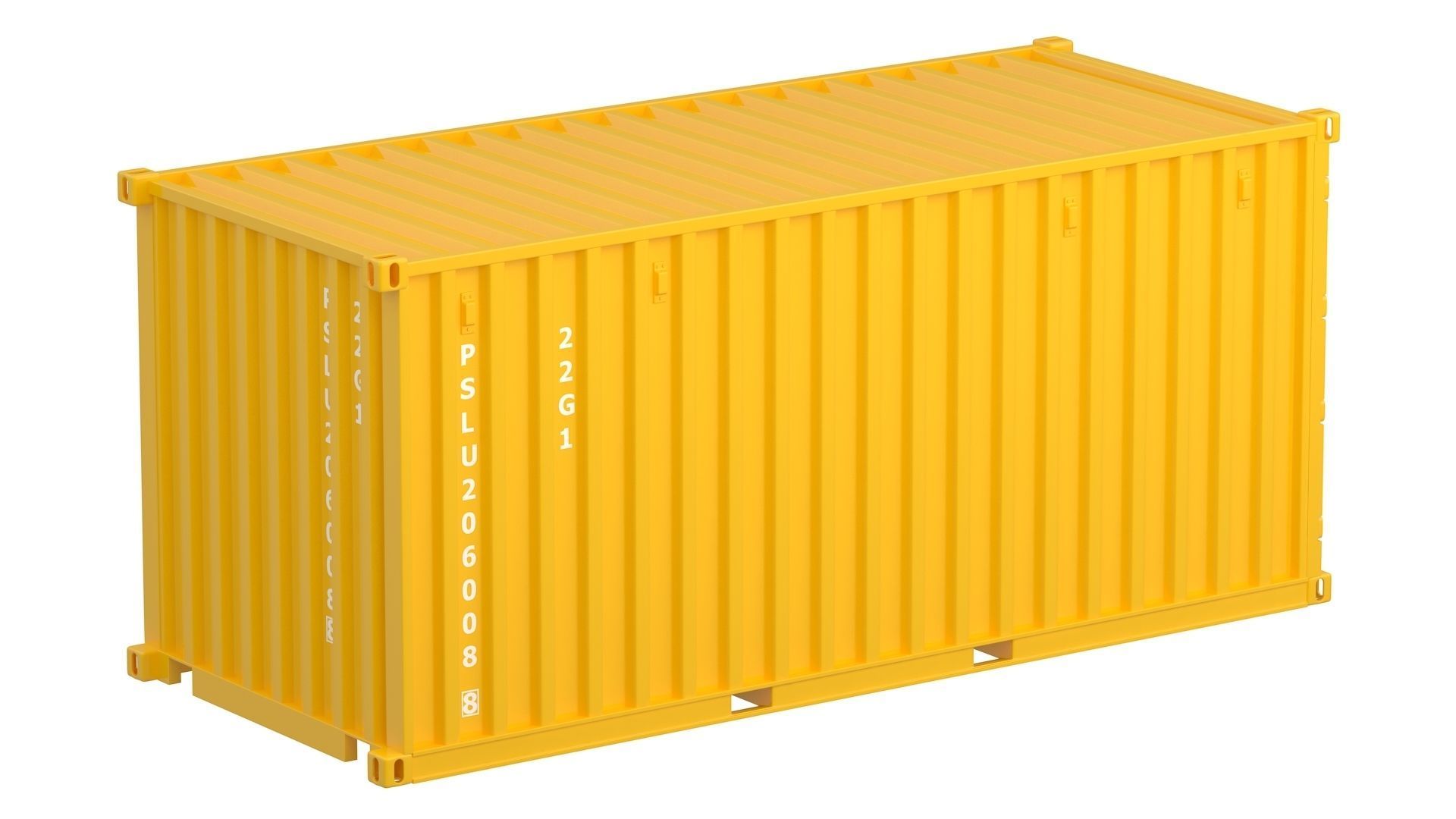 20 ft Container Collection 3D model_39