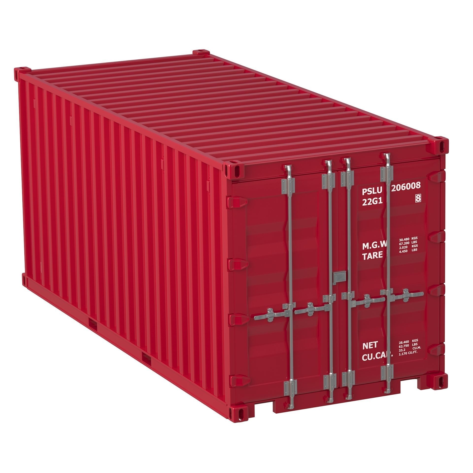 20 ft Container Collection 3D model_42