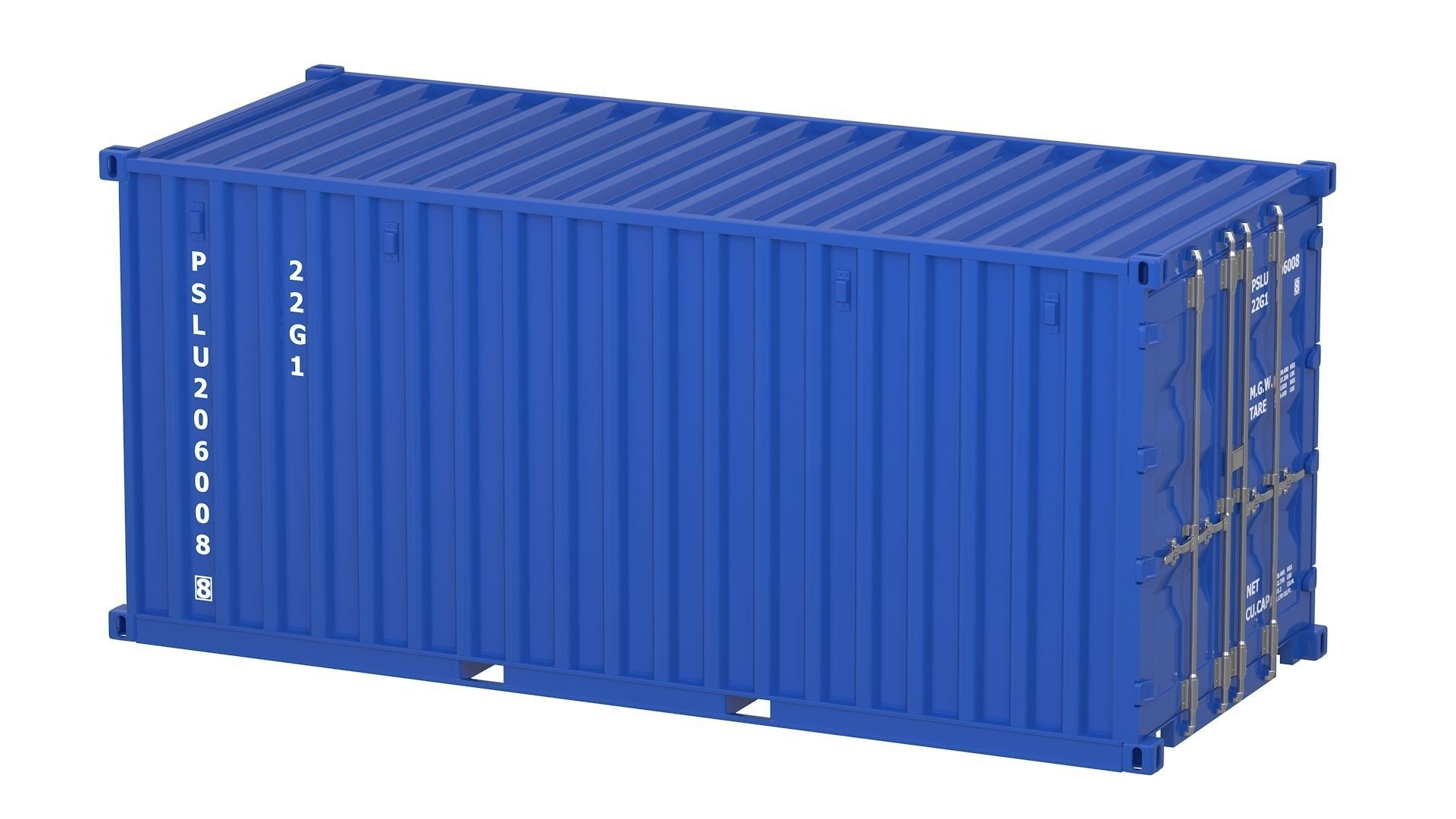 20 ft Container Collection 3D model_17