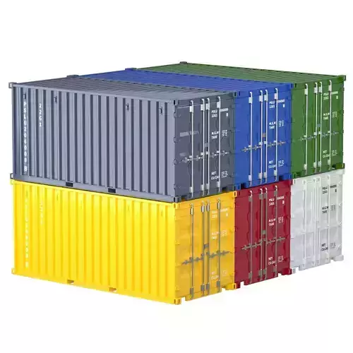 20 ft Container Collection 3D model