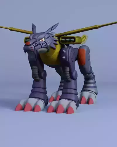 MetalGarurumon 3D print model