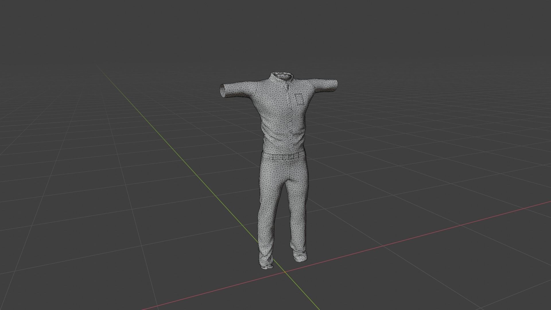 Male Clothes Low-poly 3D model_6