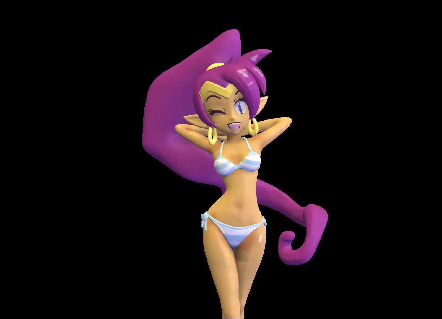 Shantae Bikini 3D print model_0