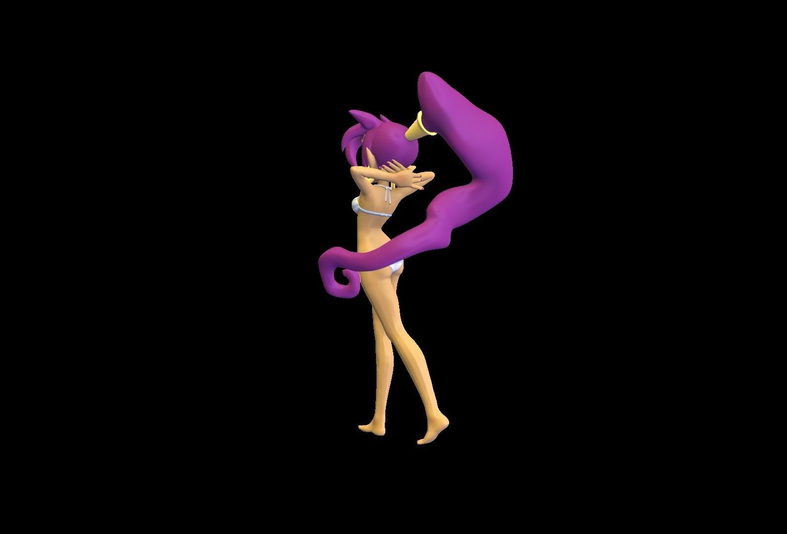 Shantae Bikini 3D print model_6