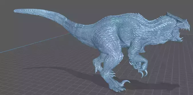 Four Tyrannosaurs 3D print model