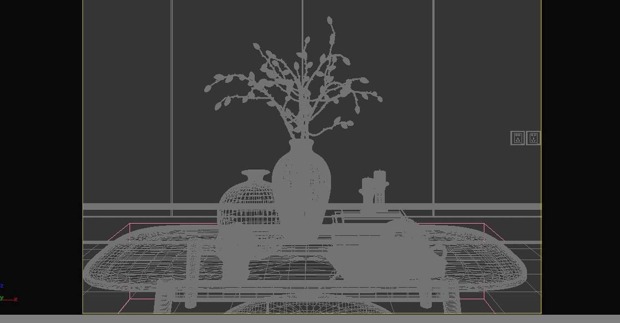 Modern vase decoration 3D model_6