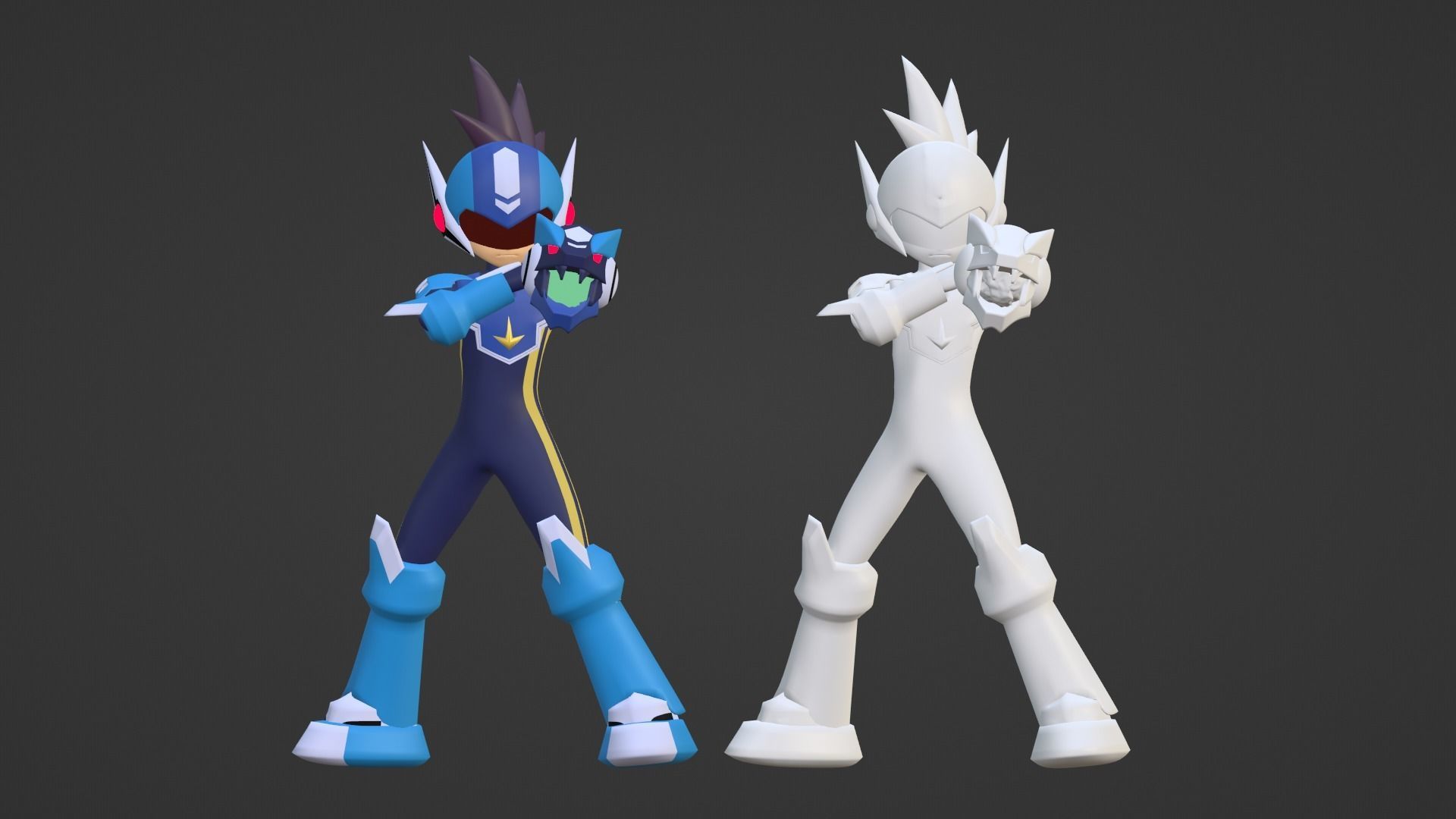Mega Man Star Force 3D model_16
