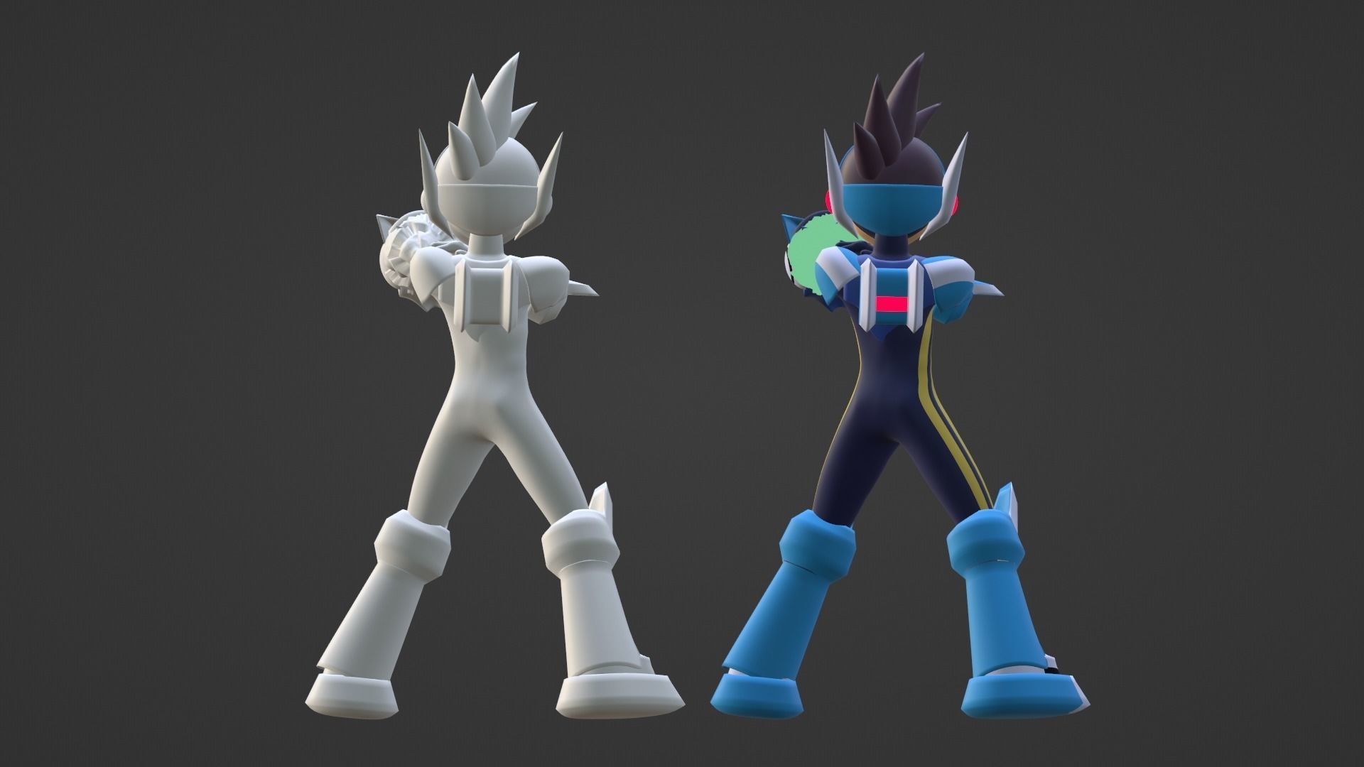 Mega Man Star Force 3D model_17