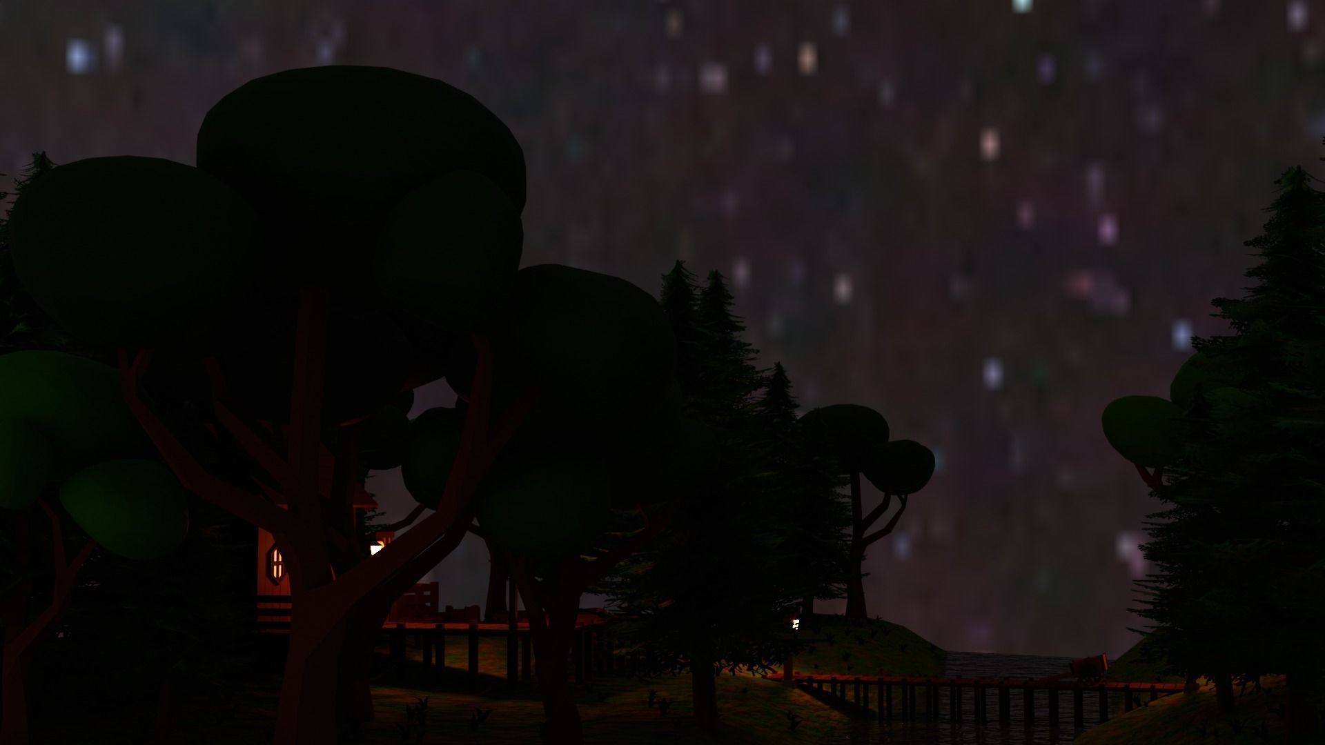 Lowpoly Forest Cabin Low-poly 3D model_1