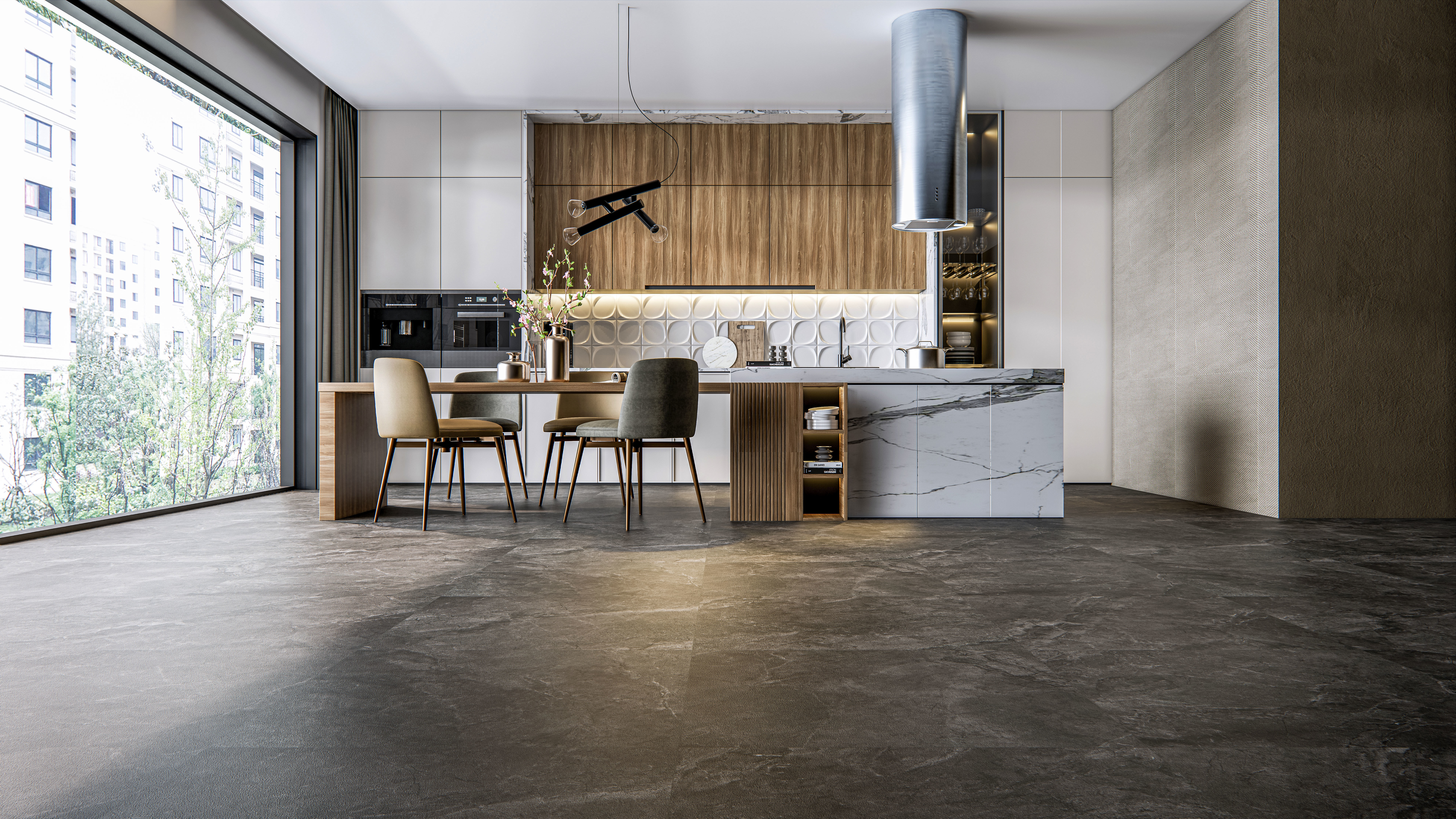 Kitchen Modern interior  0023 3D model_19