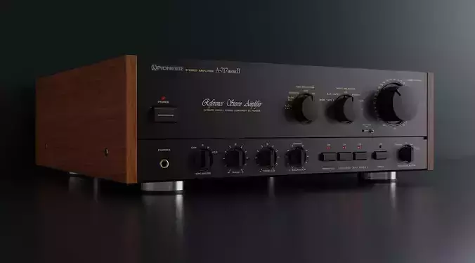 Vintage Pioneer Amplifier 1 3D model